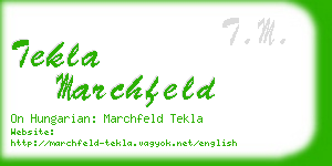 tekla marchfeld business card